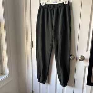 Brandy Melville Dark Green Sweatpants